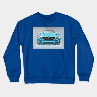 Sports Car Illustration Crewneck Sweatshirt